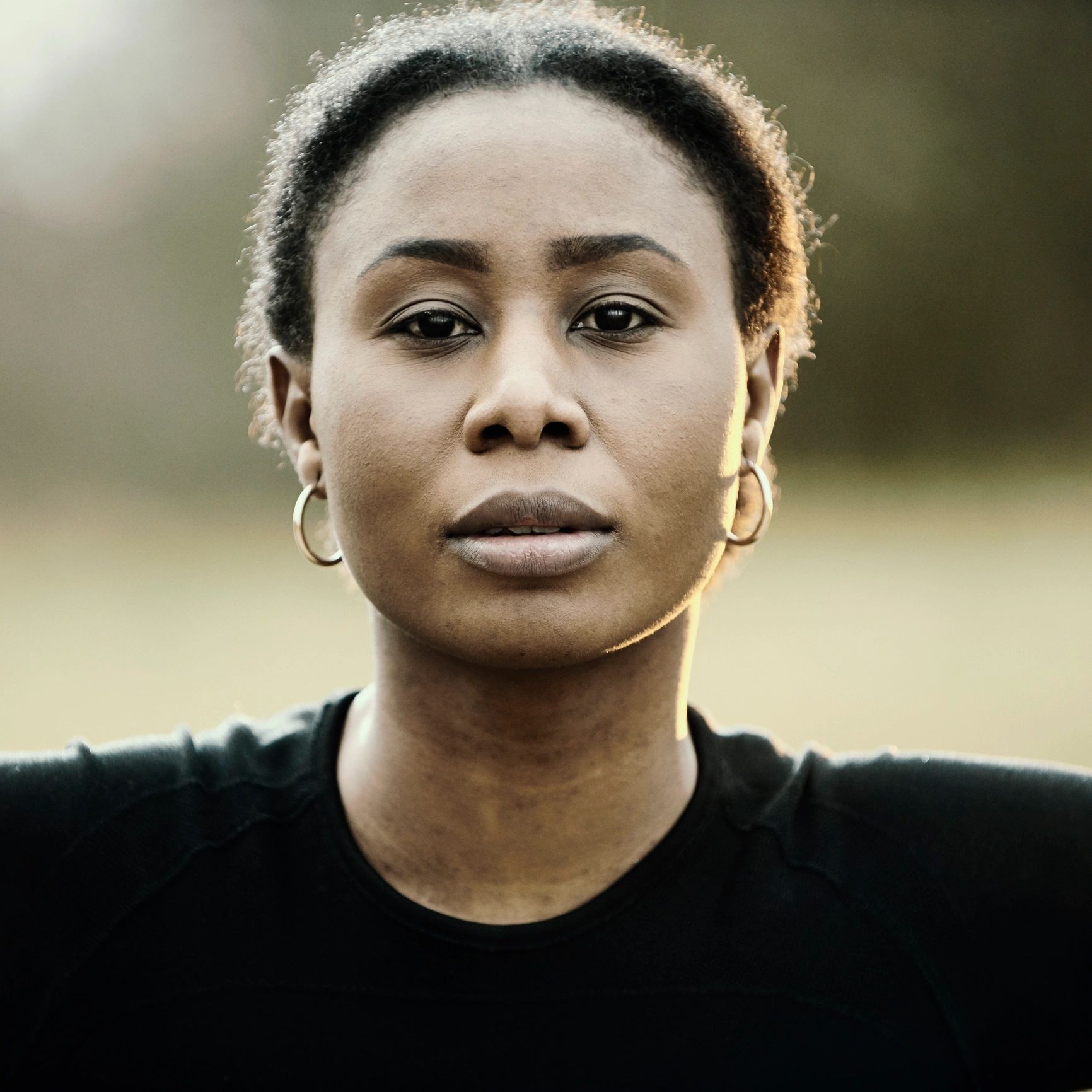 Portrait of an athlete outdoors